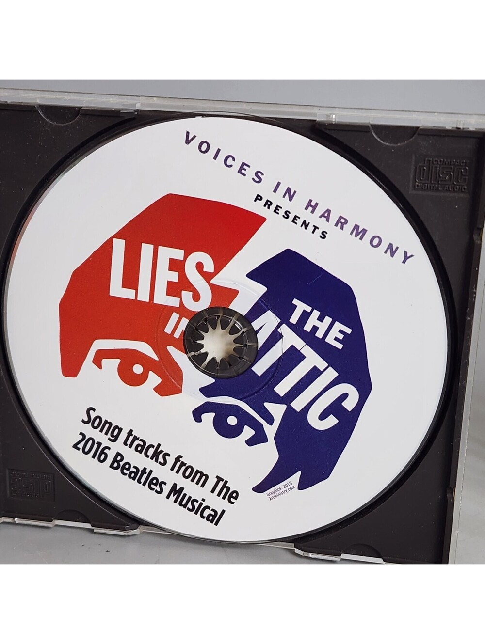 Voices in Harmony Presents Lies in the Attic CD 2016 Beatles Tribute (Disc Only)